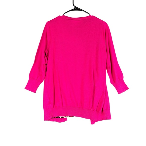 Marisota NWT Women’s Hot Pink Cardigan Leopard Tank Set US 8 10 Office Career - Picture 2 of 13